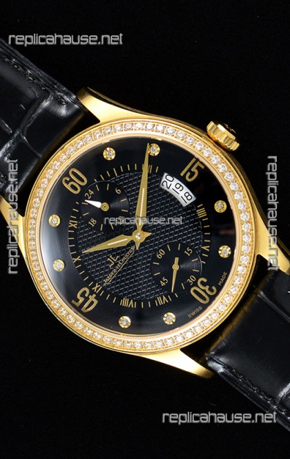 Jaeger LeCoultre Master Control Yellow Gold Swiss Replica Watch 