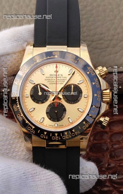 Rolex Cosmograph Daytona 116508 Yellow Gold Original Cal.4130 Movement - 904L Steel Watch