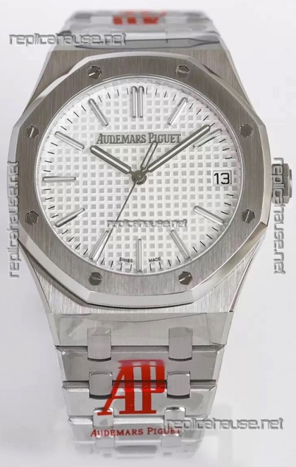 Audemars Piguet Royal Oak 15510 41MM White Dial 904L Steel CALIBRE 4302 Movement 1:1 Mirror Replica