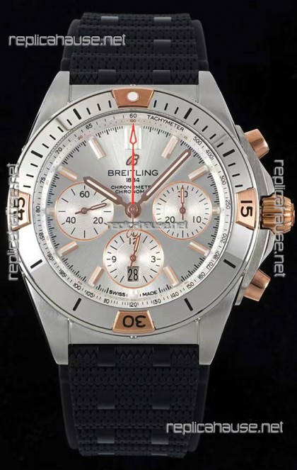 Breitling Chronomat B01 42 Edition Swiss 904L Steel Casing Silver Dial 1:1 Mirror Replica Watch