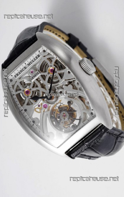 Franck Muller Fast Tourbillon Edition 1:1 Mirror Swiss Replica Watch Steel Casing