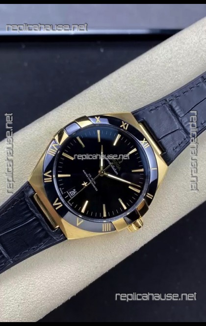 Omega Co-Axial Constellation 41MM 904L Rose Gold Steel Black Dial 1:1 Mirror Replica Watch