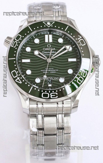 Omega Seamaster 300M Master Chronometer Green Swiss 904L Steel 1:1 Mirror Replica Watch