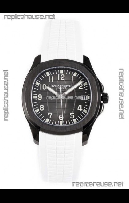 Patek Philippe Aquanaut 5167 Black Venom Edition 1:1 Mirror Replica Watch - White Strap