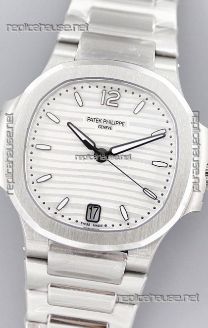 Patek Philippe Nautilus 7118/1A White Dial 1:1 Mirror Swiss Replica Watch in 904L Steel 