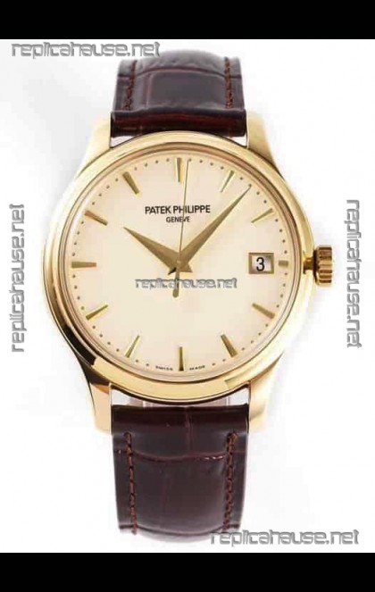 Patek Philippe #Ref 5227J in White Dial 1:1 904L Yellow Gold Casing 904L Steel Swiss Watch  