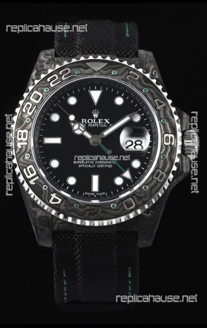 Rolex GMT Masters II DiW Edition Swiss Replica ETA 3285 Movement - Black Dial 