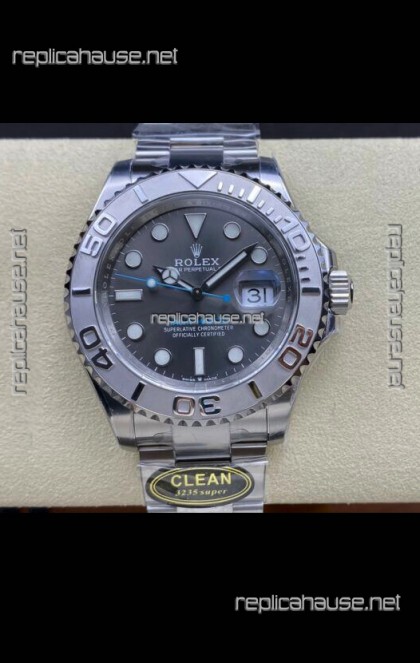 Rolex Yachtmaster 40mm Steel Dial - 1:1 Swiss Replica Watch in 904L Steel Casing