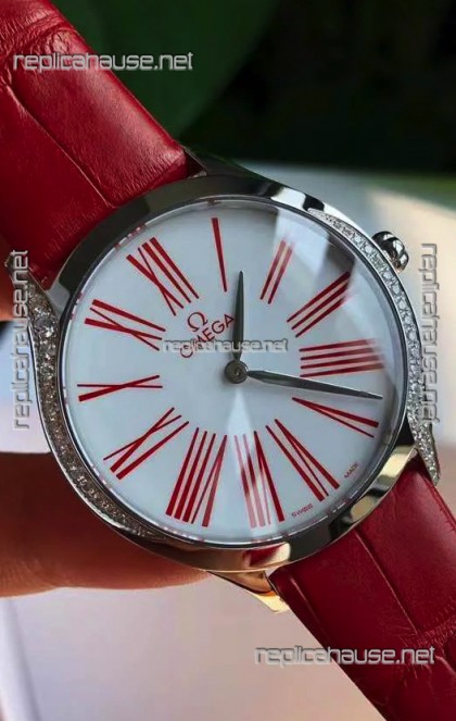 Omega De Ville Tresor Edition Swiss Quartz Watch 36MM Steel Casing White Dial