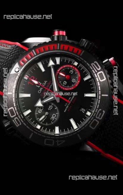 Omega Seamaster Planet Ocean Deep Black 600M Volvo Ocean Race 1:1 Mirror Watch 