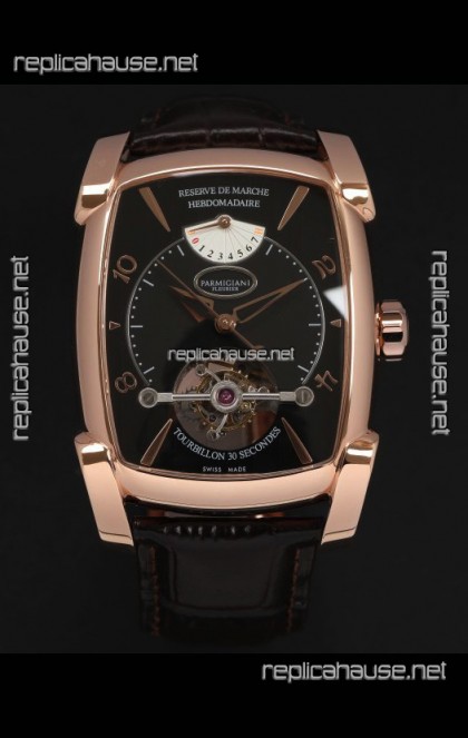 Parmigiani Fleurier Kalpa XL Rose Gold 1:1 Genuine Tourbillon Swiss Replica Watch 