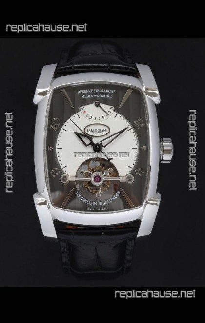 Parmigiani Fleurier Kalpa XL Stainless Steel 1:1 Genuine Tourbillon Swiss Replica Watch 