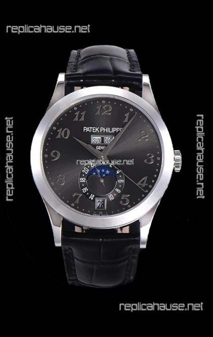 Patek Philippe Annual Calendar 5396-012 Complications Swiss Replica Watch in Grey Dial 