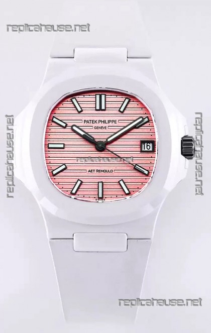 Patek Philippe Nautilus 5711 AET Remould Spiaggia Rosa Edition Swiss Replica Watch 
