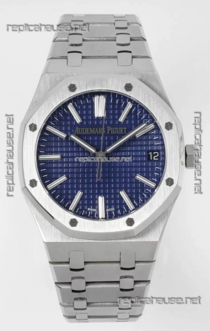 Audemars Piguet Royal Oak 15510 41MM 50th Anniversary Blue Dial 904L Steel 1:1 Mirror Replica
