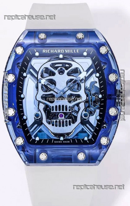 Richard Mille RM52-01 Sapphire Casing with Genuine Tourbillon Movement 1:1 Ultimate Replica