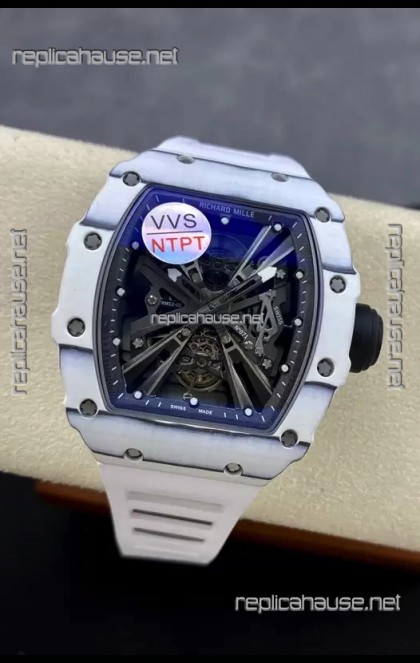 Richard Mille RM12-01 White Carbon Fiber Case Genuine Tourbillon Movement 1:1 Mirror Replica Watch