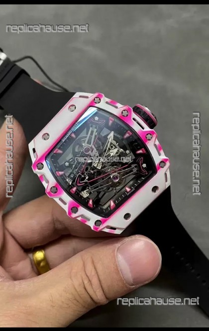 Richard Mille RM38-02 White Carbon Fiber Bubba Watson Genuine Tourbillon Movement 1:1 Mirror Replica