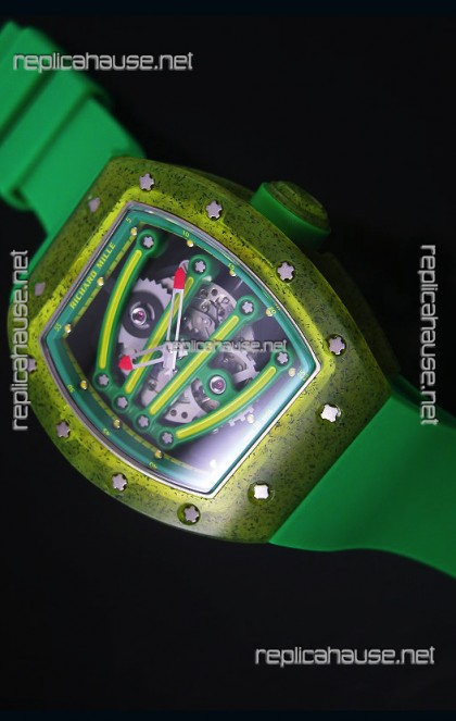 Richard Mille RM059 Yohan Blake Edition Swiss Replica Watch in Green Bezel