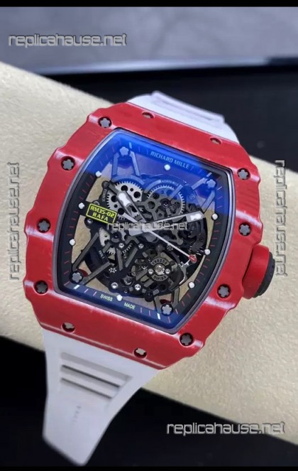 Richard Mille RM35-02 Rafael Nadal Red Carbon Fiber Casing with Genuine Tourbillon Super Clone Watch