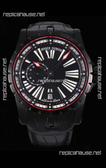 Roger Dubuis Excalibur DLC Coated Casing 1:1 Mirror Swiss Replica Watch