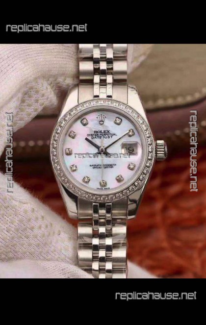 Rolex Datejust Ladies 28MM Cal.3135 Movement Swiss Replica in 904L Steel Casing