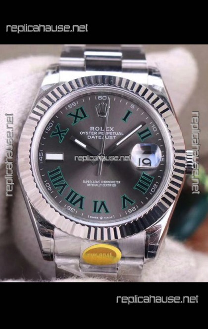 Rolex Datejust Wimbledon Cal.3235 Movement Swiss Watch - Ultimate 904L Steel 41MM