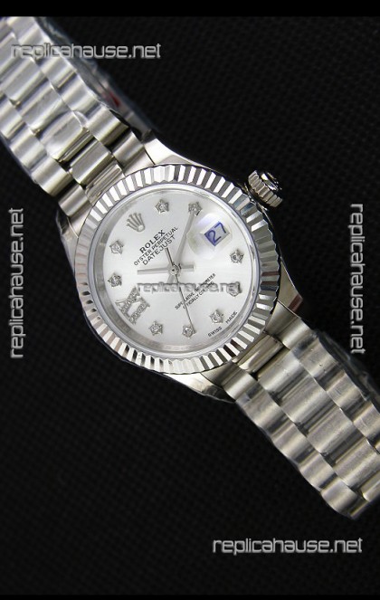 Rolex Datejust Ladies Star Diamonds Markers Swiss Watch CAL.2236 Movement 1:1 Mirror Replica