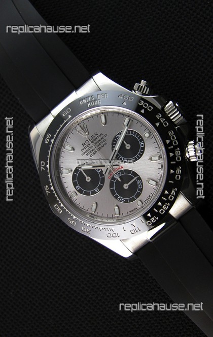 Rolex Cosmograph Daytona 116519LN Steel and Black Dial Original Cal.4130 Movement - Ultimate 904L Steel Watch 