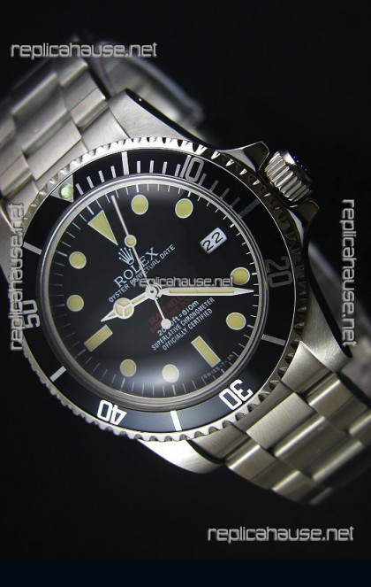 STEELMOVEMENT - Rolex Sea Dweller Double Red 1665 Vintage Edition Japanese Movement Watch