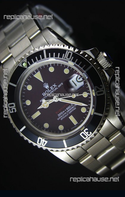 STEELMOVEMENT - Rolex Submariner 1680 Vintage Edition Coffee Dial Japanese Movement Watch