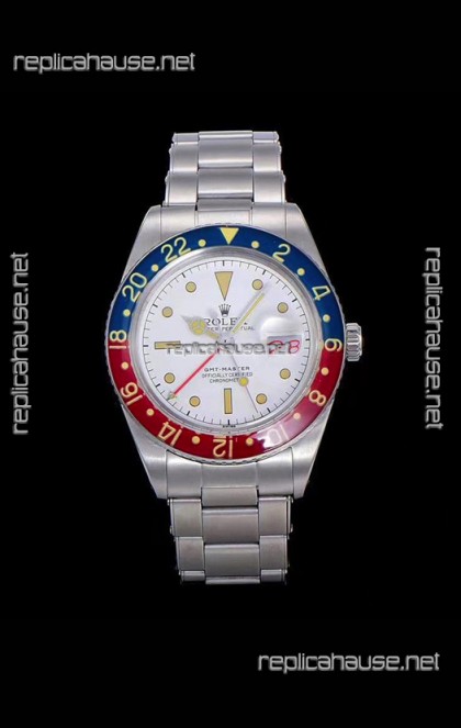 Rolex GMT Master Vintage Edition Swiss Replica Watch in White Dial