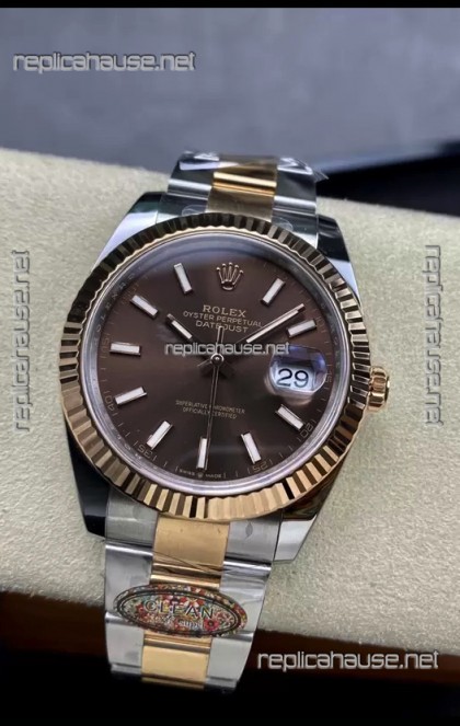 Rolex Datejust 126331 41MM ETA 3235 Swiss 1:1 Mirror Replica Watch in Rose Gold 904L Steel
