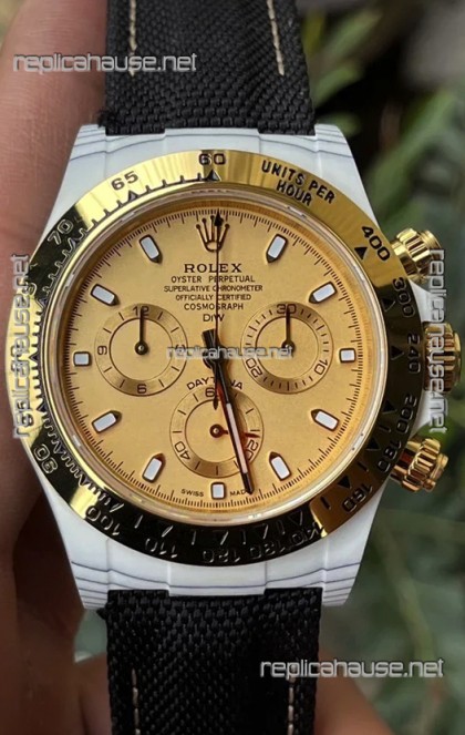 Rolex Cosmograph Daytona DiW Golden Essence Carbon Fiber Watch Cal.4130 Movement