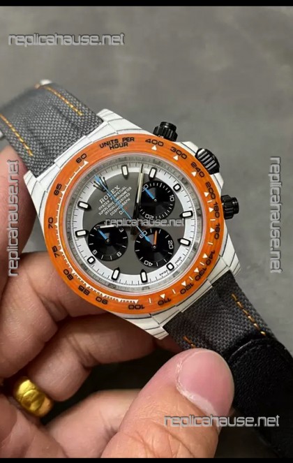 Rolex Cosmograph Daytona DiW OCELLARIS Edition White Carbon Fiber Watch - Cal.4130 Movement 