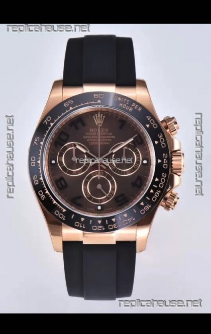 Rolex Cosmograph Daytona M116515 Rose Gold Original Cal.4130 Movement - 904L Steel Watch