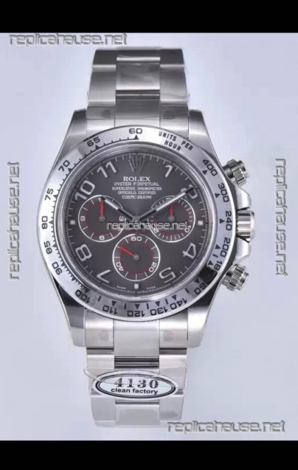Rolex Cosmograph Daytona M116519 Original Cal.4130 Movement - 904L Steel Watch Grey Dial