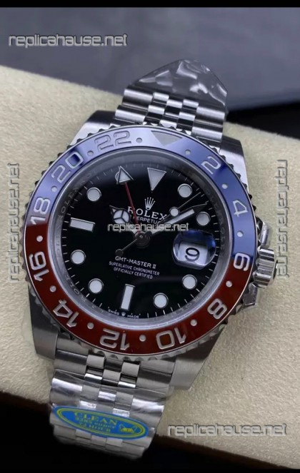 Rolex GMT Masters II m126710BLRO PEPSI Cal.3285 Movement Swiss Replica - Ultimate 904L Steel Watch