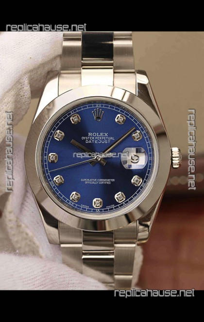 Rolex Datejust 41MM Cal.3135 Movement Swiss Replica Watch in 904L Steel Two Tone Grey Dial