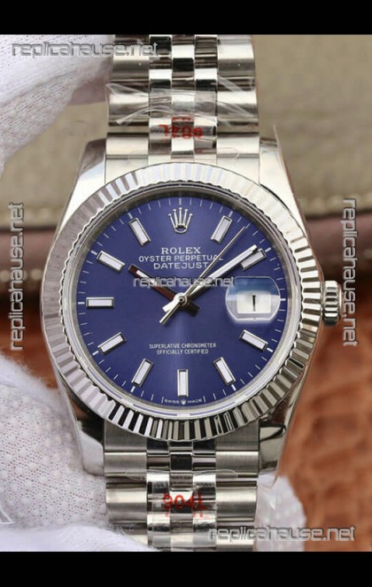 Rolex Datejust 36MM ETA-3135 Movement Swiss Replica in 904L Steel in White Roman Dial 