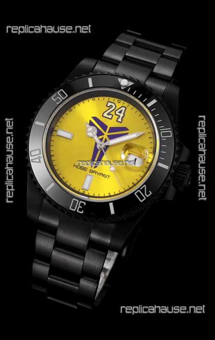 Rolex Submariner Swiss Kobe Bryant Edition Swiss Replica Watch in PVD Coated Case