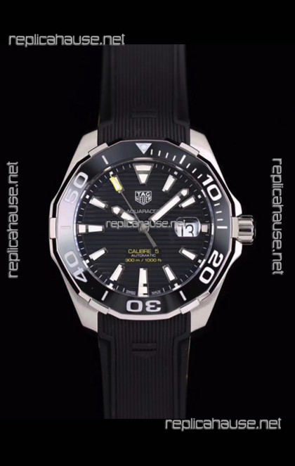 Tag Heuer Aquaracer Calibre 5 1:1 Mirror Replica Watch Black Dial