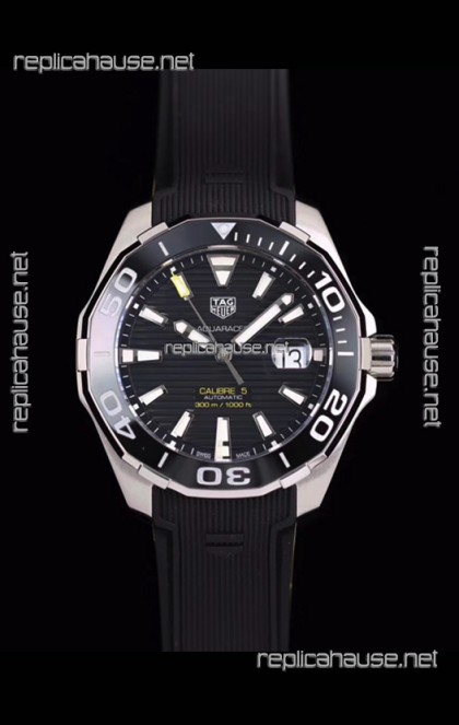 Tag Heuer Aquaracer Calibre 5 1:1 Mirror Replica Watch Black Dial