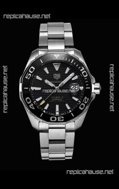 Tag Heuer Aquaracer Calibre 5 1:1 Mirror Replica Watch Black Dial
