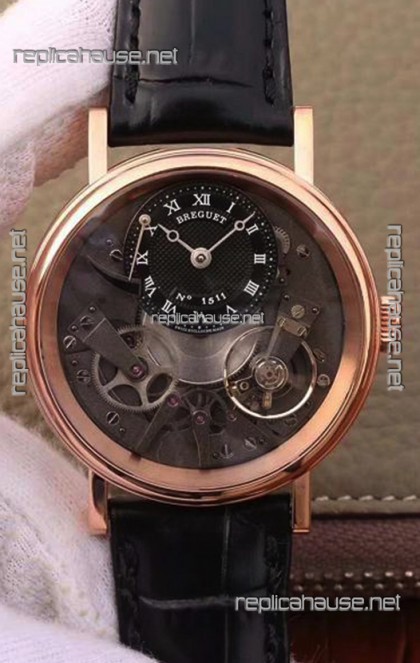 Breguet Tradition 7057BR/R9/9W6 Pink Gold Dual Tourbillon Swiss Replica Watch