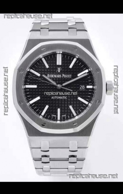 Audemars Piguet Royal Oak 41MM Black Dial 904L Steel CALIBRE 4302 Movement 1:1 Mirror Replica