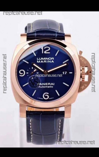 Panerai Luminor Marina PAM1112 Rose Gold 1:1 Mirror Quality Swiss Replica Watch 