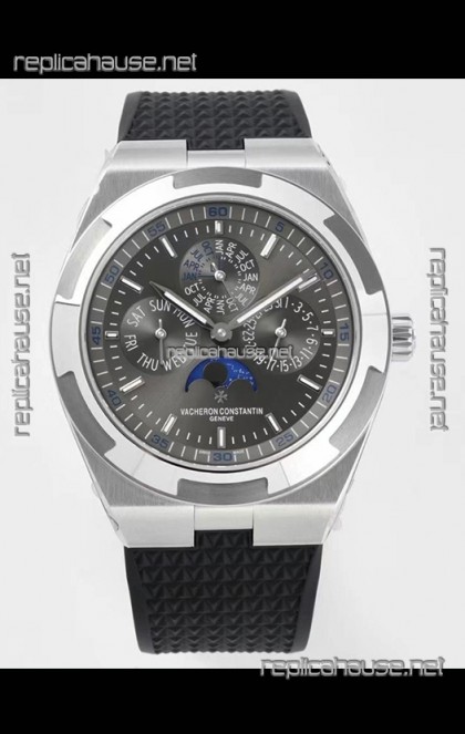 Vacheron Constantin Overseas Perpetual Calendar Ultra-Thin Grey Dial Steel Casing Replica