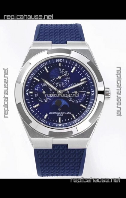 Vacheron Constantin Overseas Perpetual Calendar Ultra-Thin Blue Dial Steel Casing Replica