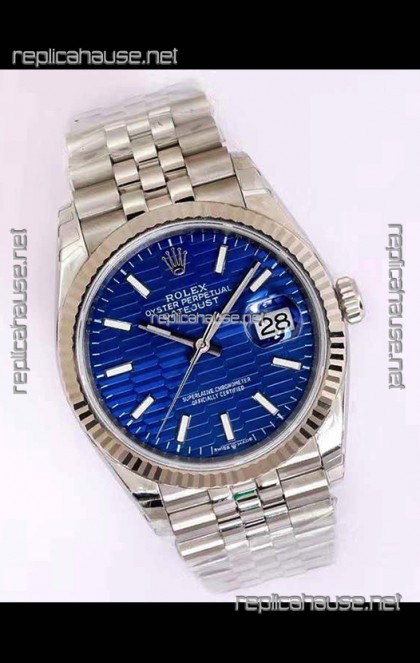 Rolex Datejust Fluted-Motif Dial 41MM Cal.3135 Movement Swiss Replica Watch in 904L Steel Casing